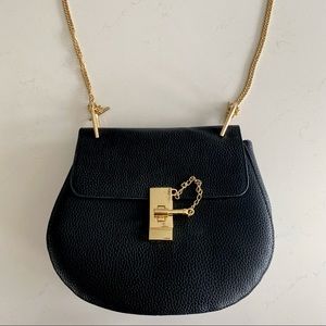 Black Handbag with Chain
